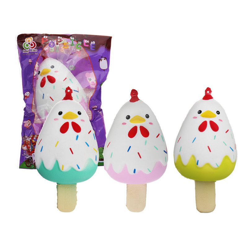 Chick Popsicle Ice-lolly Squishy Wolno Rosnąca Miękka Zabawka Z Opakowaniem