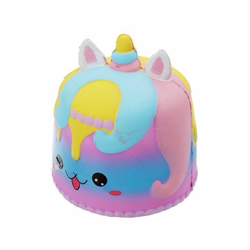 Kawaii Crown Cake Squishy Cute Soft Solw Rising Toy Cartoon Gift Collection Z Opakowaniem