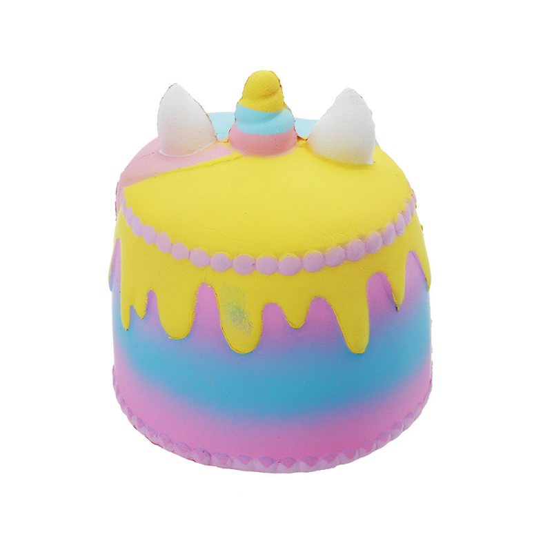 Kawaii Crown Cake Squishy Cute Soft Solw Rising Toy Cartoon Gift Collection Z Opakowaniem