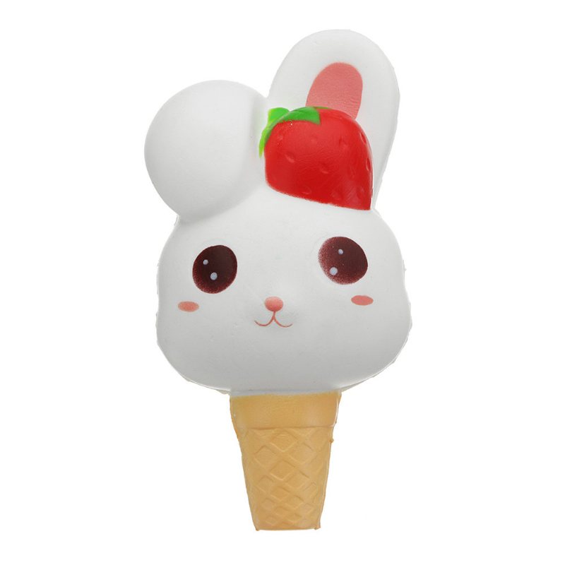 Kawaii Rabbit Ice Cream Squishy Slow Rising With Packaging Collection Gift