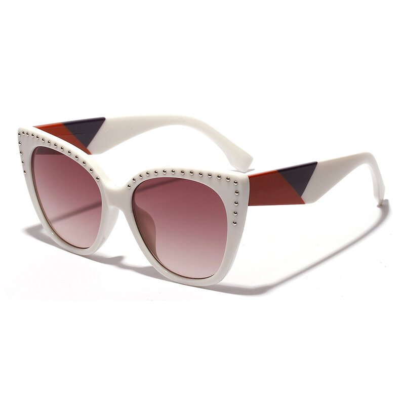 Kobiety Vogue Nadruk W Stylu Vintage Anty-uv Okulary Przeciwsłoneczne Kocie Oczy Outdoor Travel Plażowe