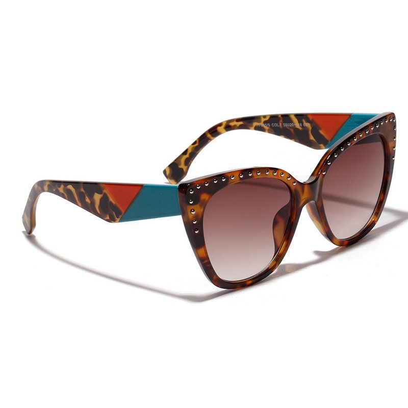 Kobiety Vogue Nadruk W Stylu Vintage Anty-uv Okulary Przeciwsłoneczne Kocie Oczy Outdoor Travel Plażowe