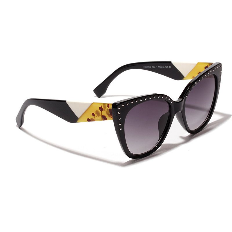 Kobiety Vogue Nadruk W Stylu Vintage Anty-uv Okulary Przeciwsłoneczne Kocie Oczy Outdoor Travel Plażowe