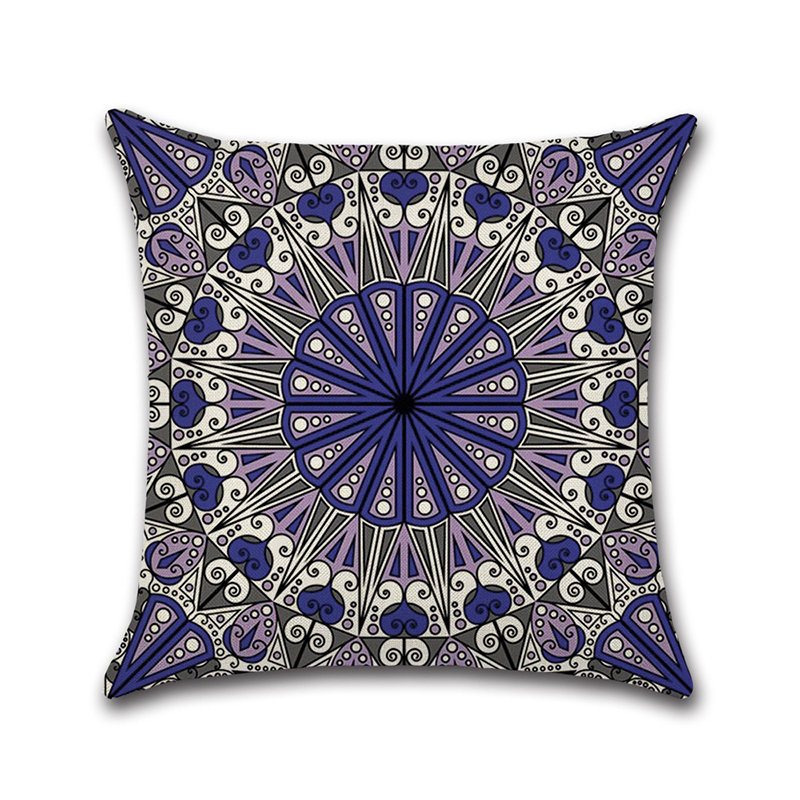 Mandala Indyjska Czeska Bawełniana Lniana Poszewka Na Poduszkę Home Decor Kwadratowa Na