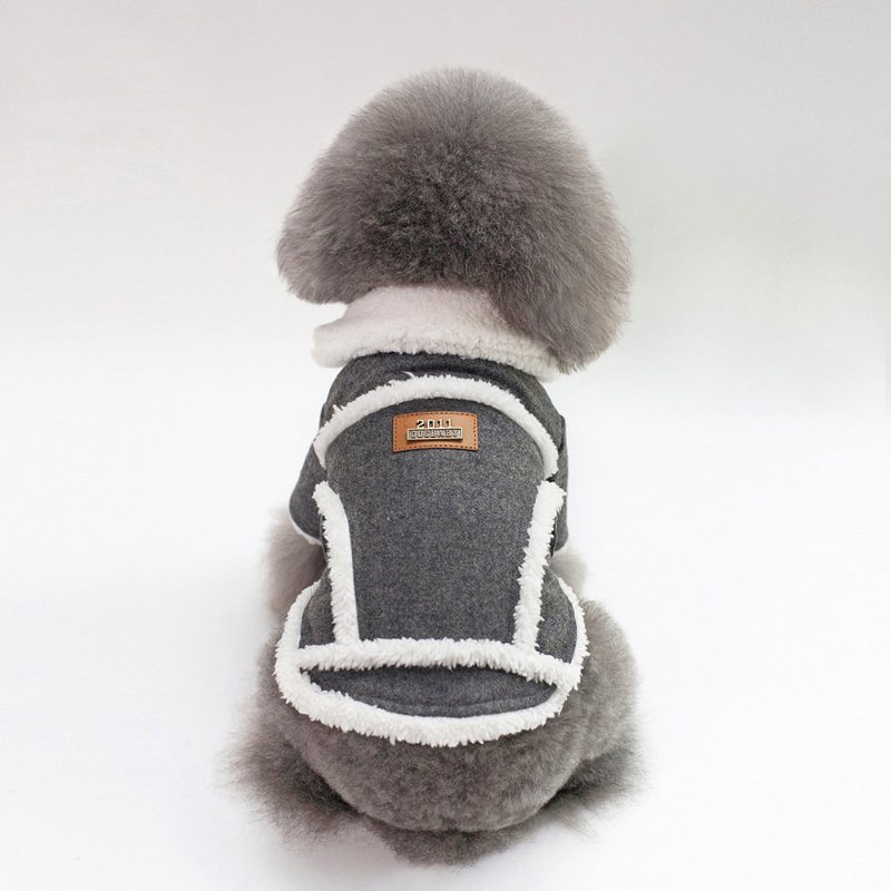 Pet Dog Fleece Neck Zimowy Ciepły Płaszcz Szczeniak Miękki Sweter Odzież