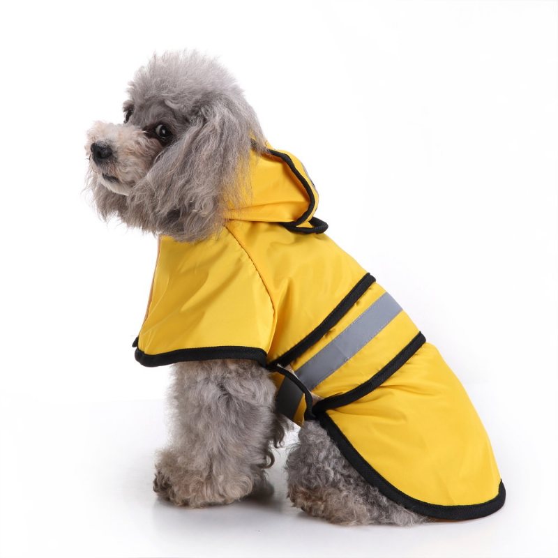 Płaszcz Przeciwdeszczowy Fashion Pet Rainy Days Slicker Żółty