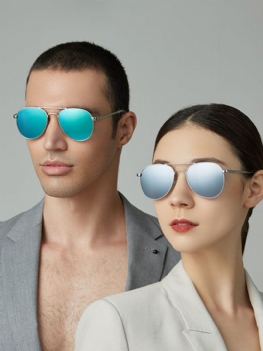 Unisex Casula Fashion W Pełni Metalowa Rama Wąska Oprawka Eleganckie Okulary Przeciwsłoneczne Z Ochroną Uv