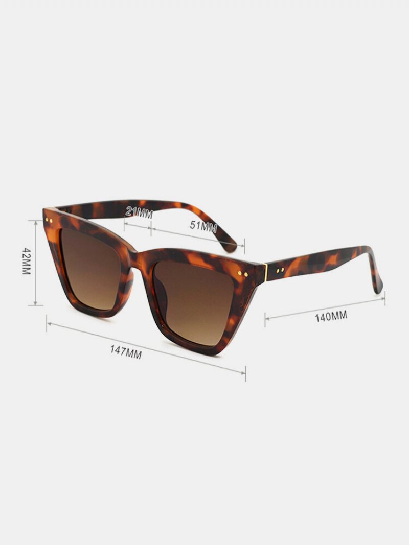 Unisex Fashion Casual Square Okulary Przeciwsłoneczne Z Pełną Ramką Chroniące Przed Promieniowaniem Uv