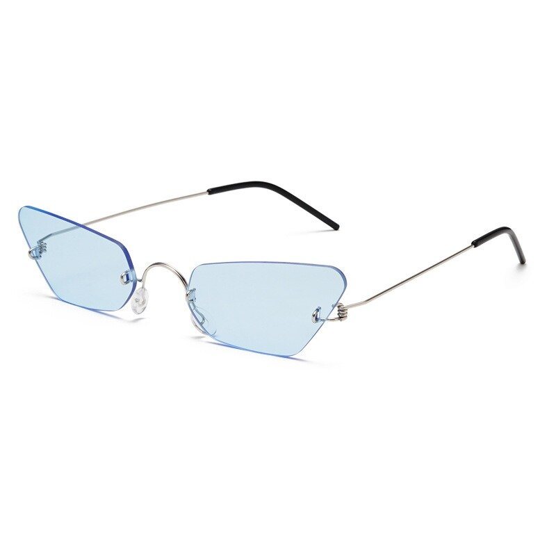 Unisex Vogue Vintage Bezramowe Metalowe Okulary Przeciwsłoneczne Marine Outdoor Travel Beach