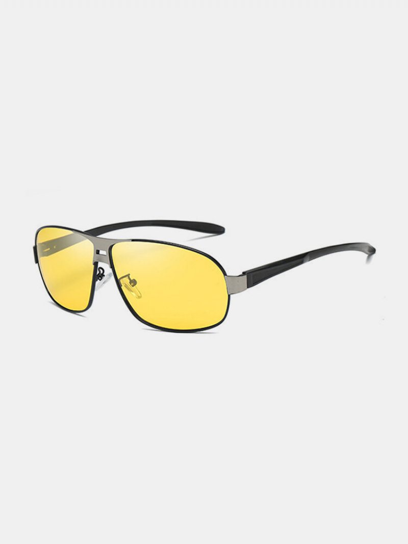 Unisex Vogue Vintage Metal Pełnoklatkowe Okulary Przeciwsłoneczne Anty-uv Outdoor Driving Travel Beach