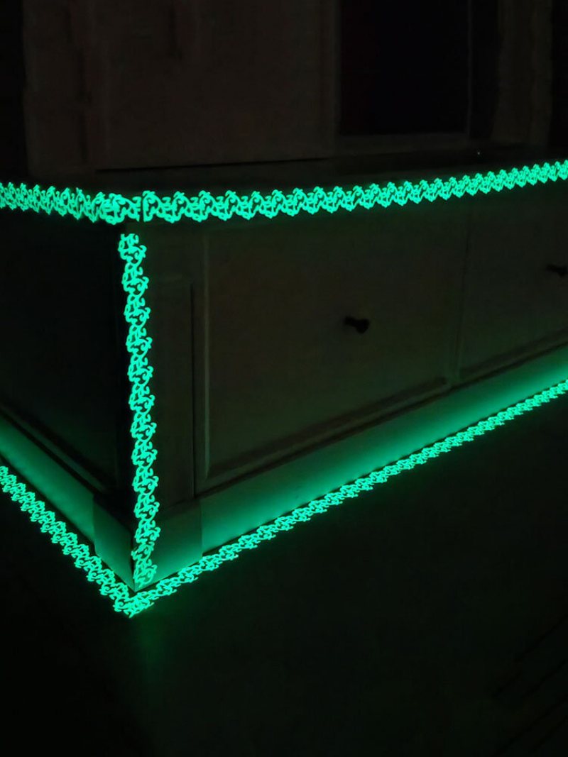 1 Pc 3*200 cm Taśma Świecąca Naklejki Samoprzylepne Świecące W Ciemności Home Decor Schody Ostrzeżenie O Bezpieczeństwie Fluorescencyjny Kwiat Ścienne