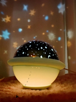 1 Pc Ufo Shade Gwiaździste Niebo Projektor Coloful Lampka Nocna Poprawa Snu Dekoracja Domu