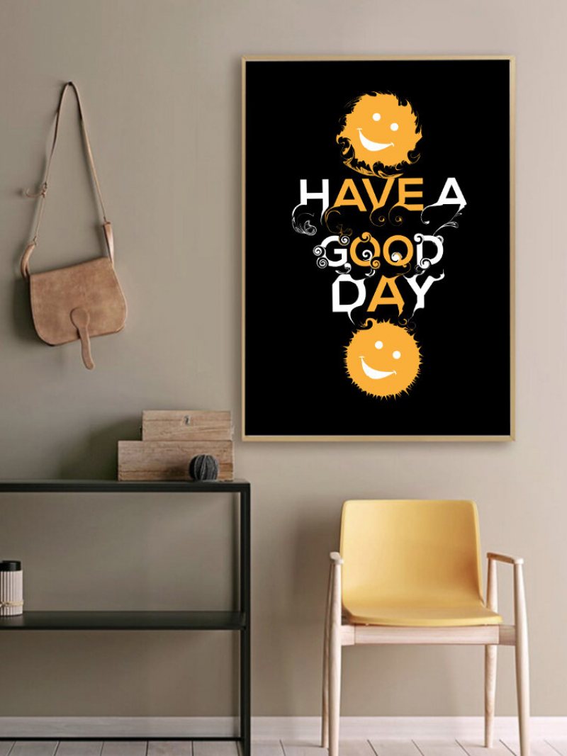 1 Pc Unframed Cartoon Smile Letters Pattern Diy Obraz Na Płótnie Ścienny Na Salon Home Decor Zdjęcia