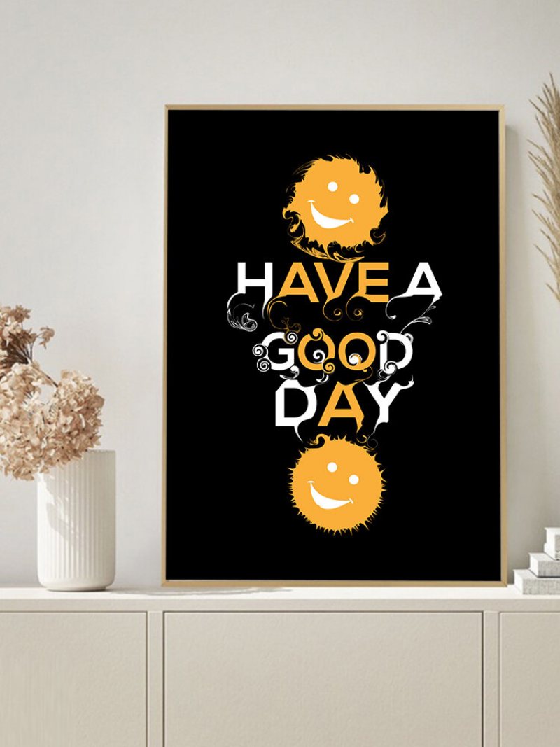 1 Pc Unframed Cartoon Smile Letters Pattern Diy Obraz Na Płótnie Ścienny Na Salon Home Decor Zdjęcia