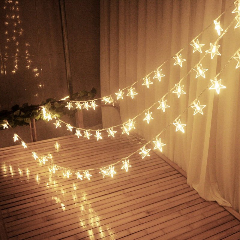 10m 100 Led 220v Fairy String Star Light Lamp Wedding Xmas Party Outdoor Indoor Room Decor