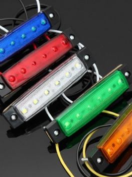 12v / 24v Smd 6 Led Przednie Światła Obrysowe Do Przyczepy Samochodowej Ciężarówka Autobus