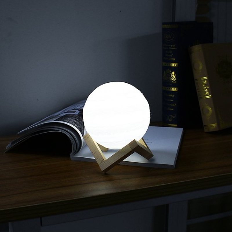 13cm Lampa Jupiter 3d Usb Akumulator Czujnik Dotykowy Zmiana Koloru Led Lampka Nocna Prezent Dc5v