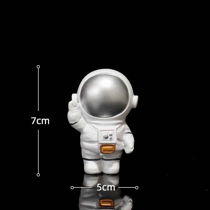 1pc Kreatywność Rzeźba Astronauta Spaceman Model Strona Główna Rękodzieło Z Żywicy Dekoracja Biurka