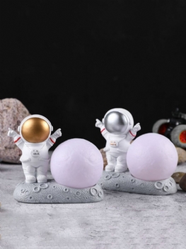 1pc Kreatywność Rzeźba Astronauta Spaceman Model Strona Główna Rękodzieło Z Żywicy Dekoracja Biurka