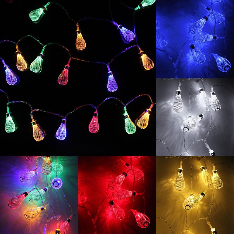 20-led Marokańska Żarówka Sznurkowa Fairy Lights Xmas Wedding Decor Nowość Girlandy