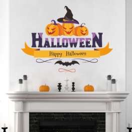 2023 Halloweenowa Dekoracja Ścienna Z Dyni Naklejka Śliczna Na Okno