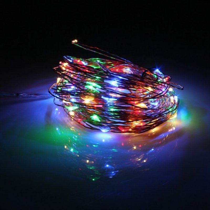 20m 200 Led Zasilany Energią Słoneczną Drut Miedziany String Fairy Light Christmas Party Home Decor