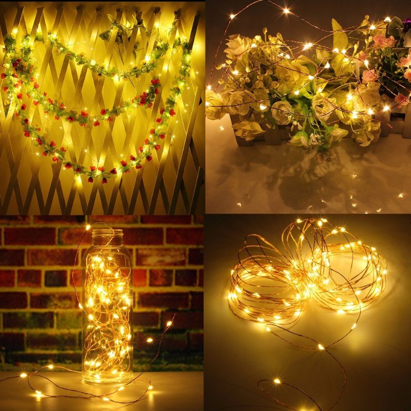 20m Ip67 200 Led Miedziany Drut Fairy String Light Na Boże Narodzenie Party Decor Z Adapterem 12v 2a