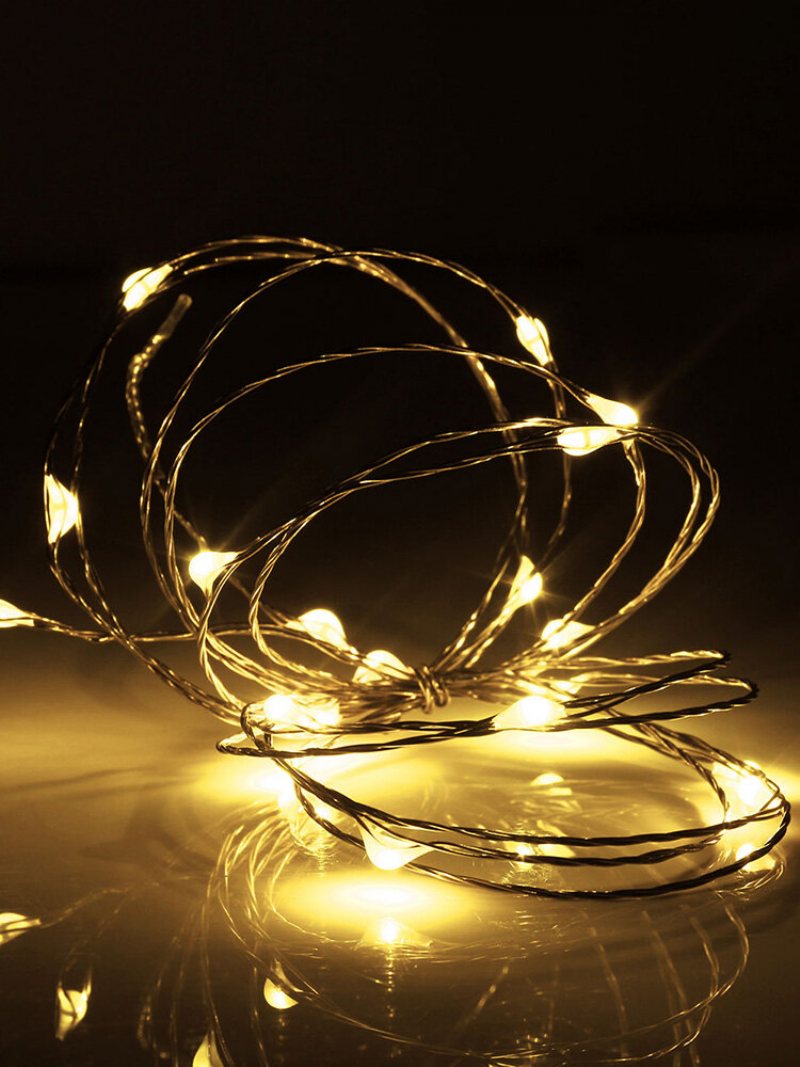 2m 20 Led Miedziany Drut Fairy String Light Zasilany Przez Usb Xmas Party Home Decor Dc5v