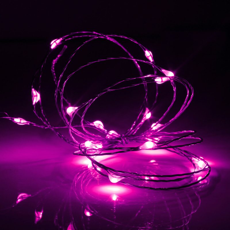 2m 20 Led Miedziany Drut Fairy String Light Zasilany Przez Usb Xmas Party Home Decor Dc5v