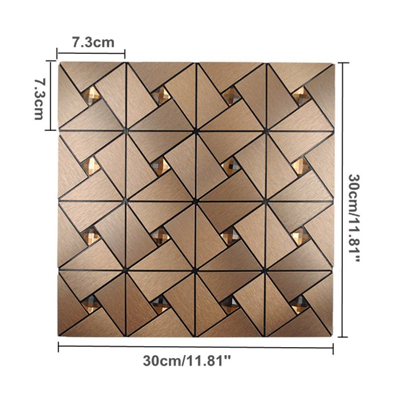 30x30cm Aluminiowa Płytka Samoprzylepna Tapeta Kuchnia Backsplash Naklejka Dekoracyjna