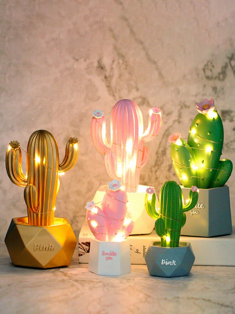 3d Cactus Led Night Light Kinkiet Dziecko Dzieci Sypialnia Home Decor Prezent