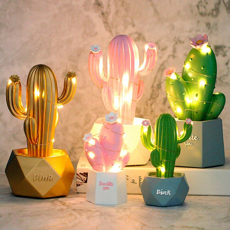 3d Cactus Led Night Light Kinkiet Dziecko Dzieci Sypialnia Home Decor Prezent