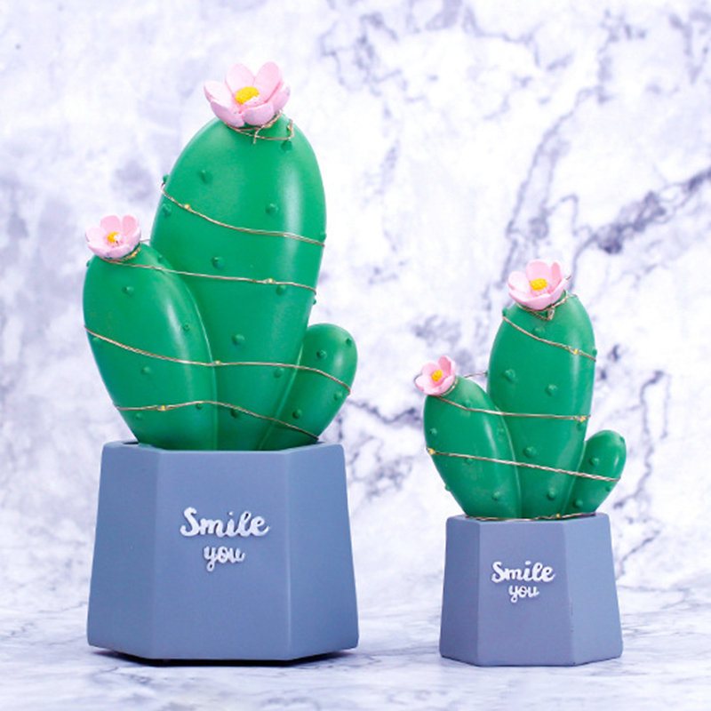 3d Cactus Led Night Light Kinkiet Dziecko Dzieci Sypialnia Home Decor Prezent