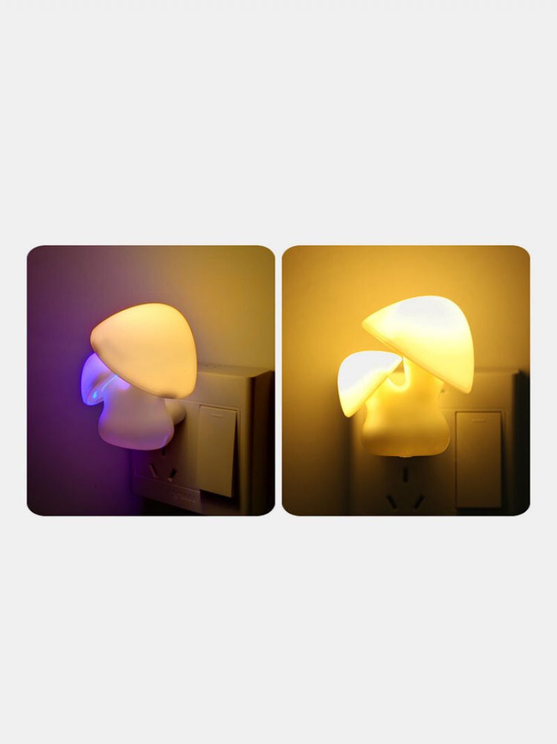 3d Led Mushroon Pattern Night Light Plug Ładowanie Automatyczne Kolorowe Korytarz Domu Wystrój Pokoju Dziecka Światło 3d