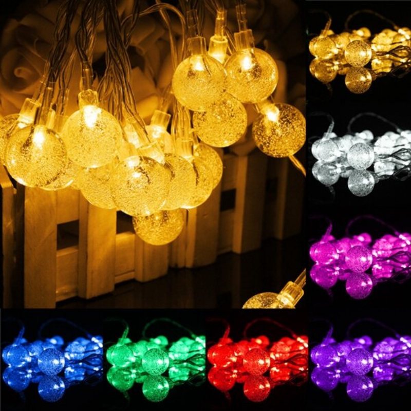 3m 20led Bateria Bubble Ball Fairy String Lights Garden Party Xmas Wedding Home Decor