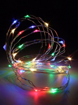 3m 4.5v 30 Led Zasilanie Bateryjne Srebrny Drut Mini Fairy String Light Multi-color Xmas Party Decor