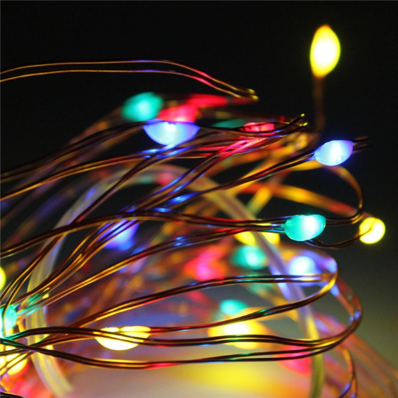 3m 4.5v 30 Led Zasilanie Bateryjne Srebrny Drut Mini Fairy String Light Multi-color Xmas Party Decor