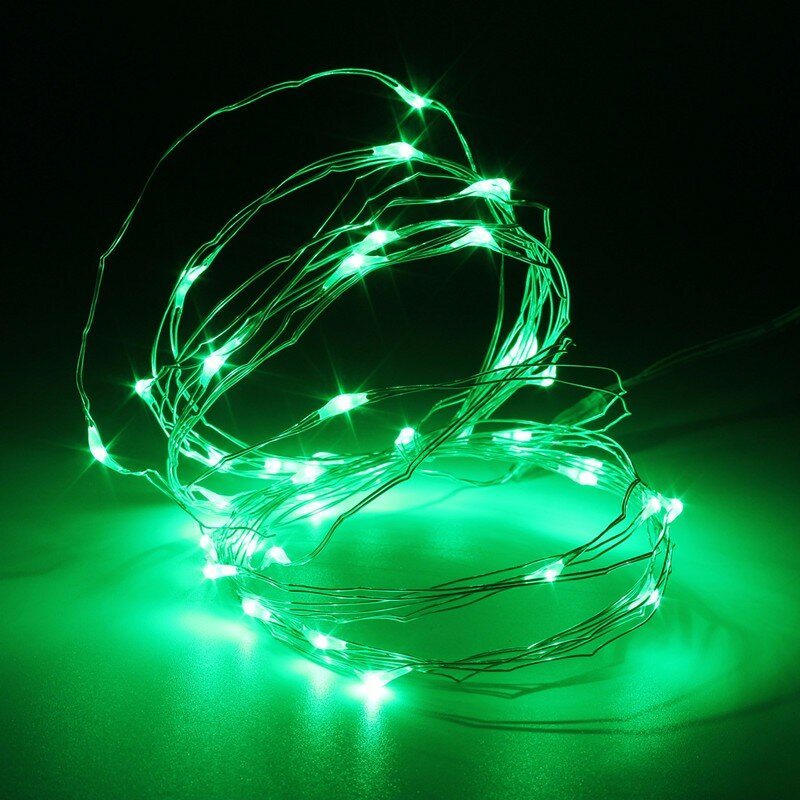 3m 4.5v 30 Led Zasilanie Bateryjne Srebrny Drut Mini Fairy String Light Multi-color Xmas Party Decor