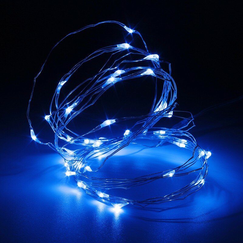 3m 4.5v 30 Led Zasilanie Bateryjne Srebrny Drut Mini Fairy String Light Multi-color Xmas Party Decor