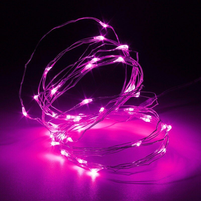 3m 4.5v 30 Led Zasilanie Bateryjne Srebrny Drut Mini Fairy String Light Multi-color Xmas Party Decor