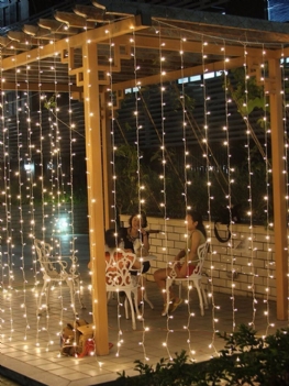 3mx3m 300 Led String Lights Kurtyny Świetlne 220v Light Home Balkon Garden Christmas Decor