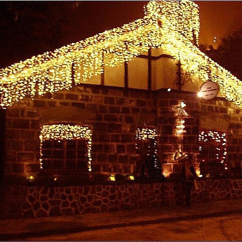 3mx3m 300 Led String Lights Kurtyny Świetlne 220v Light Home Balkon Garden Christmas Decor