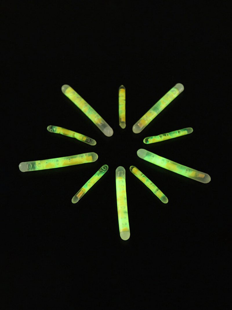 5/100x Fishing Fluorescencyjny Lightstick Light Night Float Clip On Dark Glow Sticks