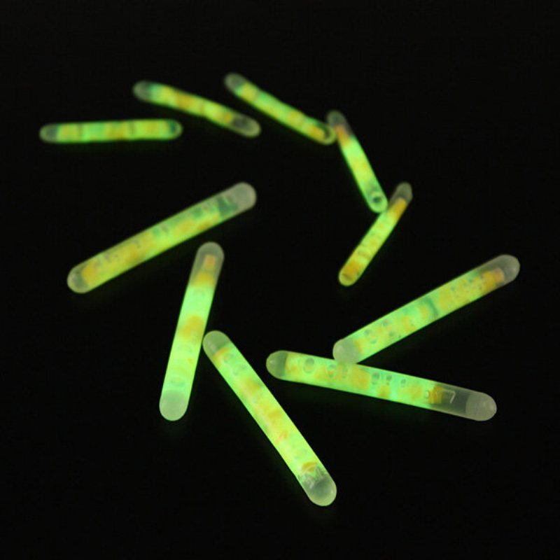 5/100x Fishing Fluorescencyjny Lightstick Light Night Float Clip On Dark Glow Sticks