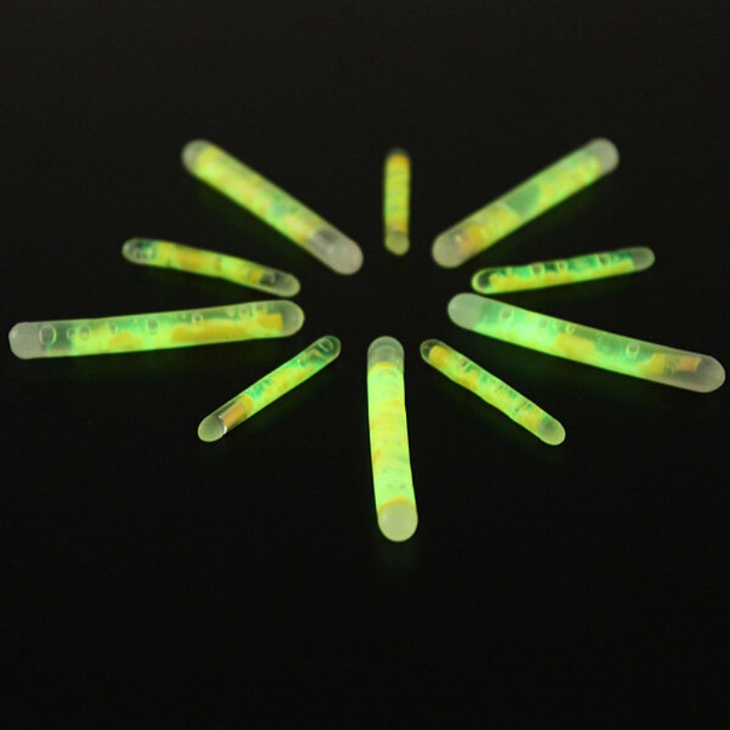 5/100x Fishing Fluorescencyjny Lightstick Light Night Float Clip On Dark Glow Sticks