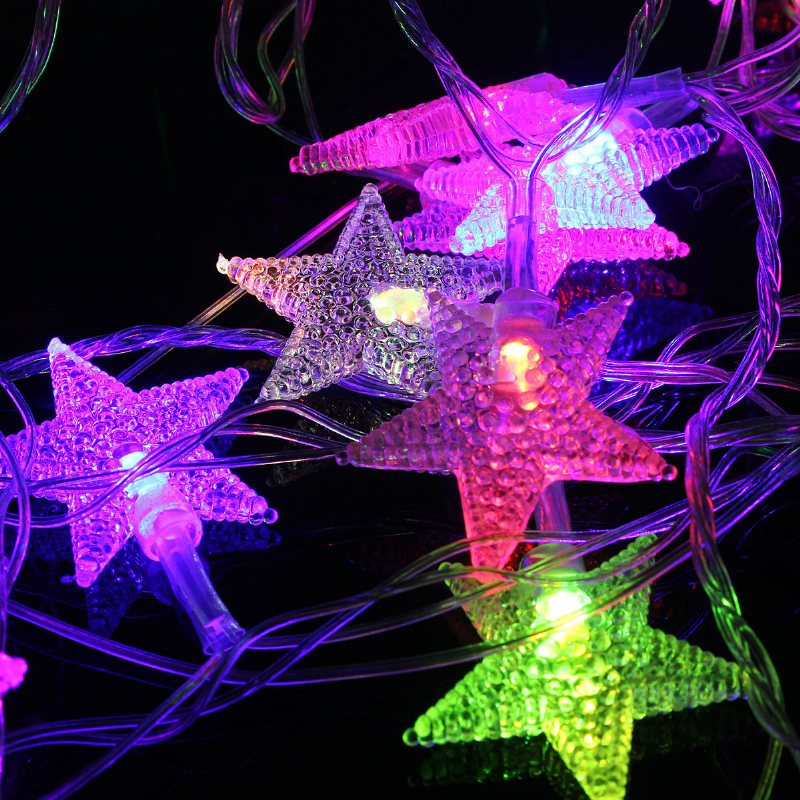 5m 28 Led Pentagram String Fairy Light Multicolor Wedding Party Home Decor 220v