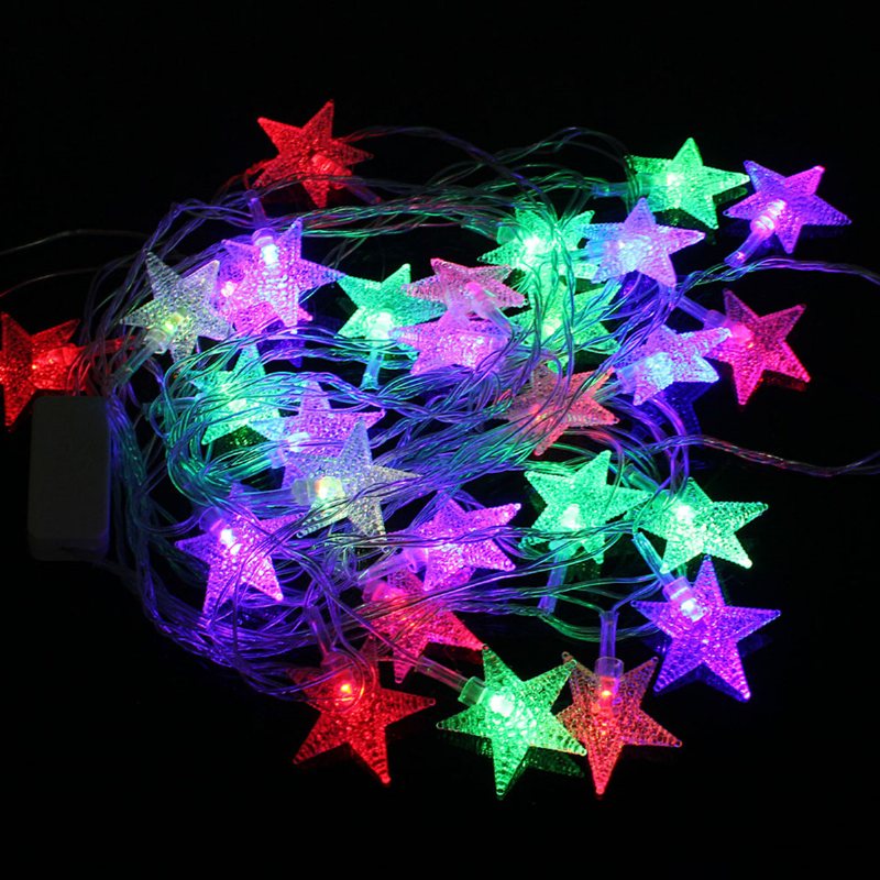 5m 28 Led Pentagram String Fairy Light Multicolor Wedding Party Home Decor 220v