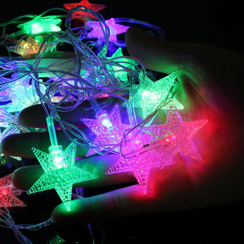 5m 28 Led Pentagram String Fairy Light Multicolor Wedding Party Home Decor 220v