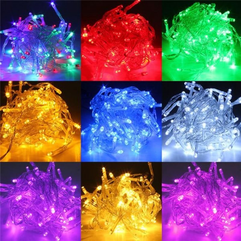 5m Led Zasilany Z Baterii Funky On Migocząca Lampa Fairy String Lights Party Festival Home Decor