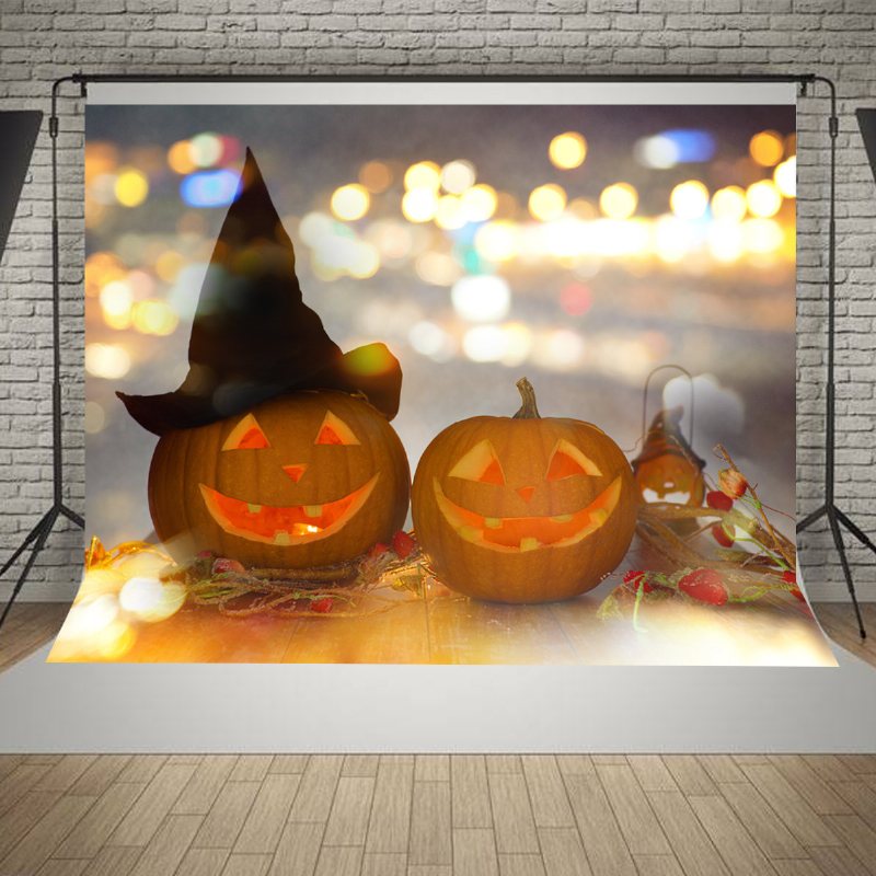 5x7ft Winylu Halloween Noc Fotografia Tło Photo Studio Tło Wystrój Domu